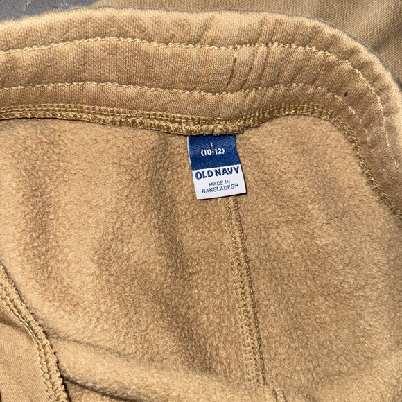 OLD NAVY BOYS “BELIEVE & ACHIEVE” TAN SWEATPANTS - Picture 4 of 7